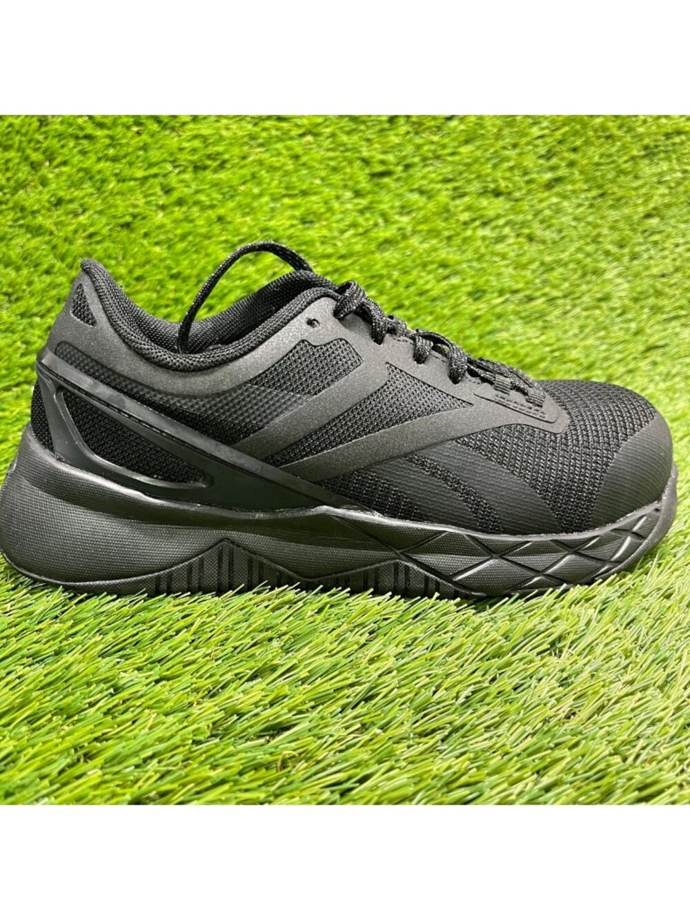 Reebok Nanoflex TR Womens Size 5D Black Composite Toe Work Shoes Sneakers